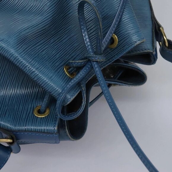 LOUIS VUITTON Epi Petit Noe Shoulder Bag Blue M44105 LV Auth 114680 - Picture 7 of 16